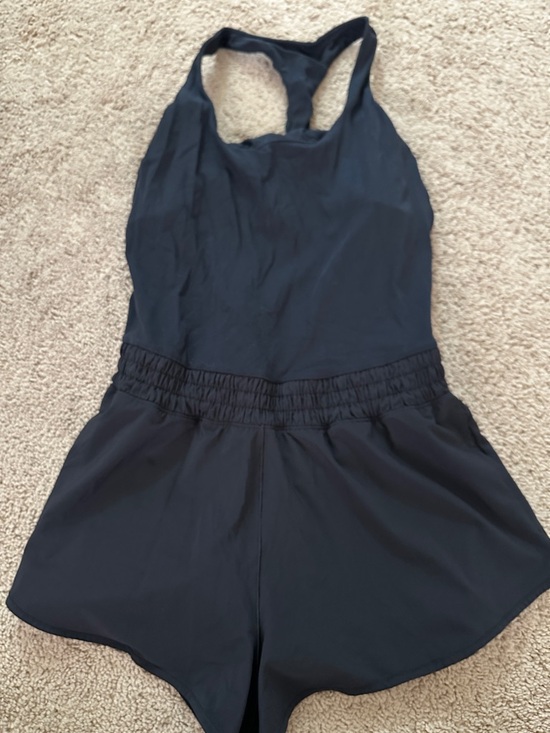 aerie Pants - aerie Black Racerback Romper with Elastic Waist